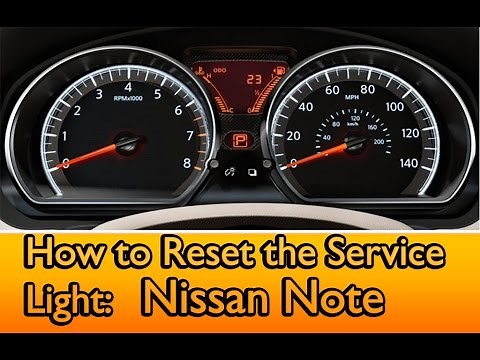 Service Light reset on a Nissan Note