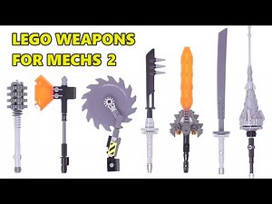 LEGO Weapons For Mechs Part2 - Detailed Build