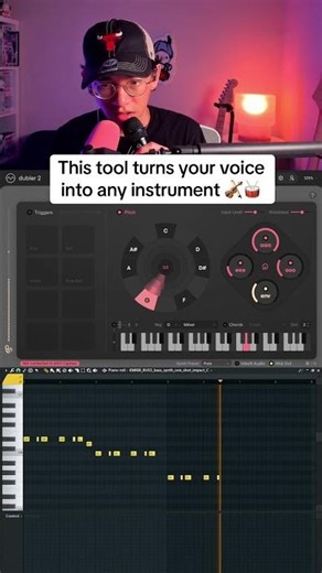 This tool turns your voice into any instrument 🥁🎻 #beatbox #dubler2 #vochlea #flstudio #producer