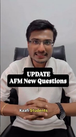 AFM All Additional Questions Till Date (Including May 26 Paper)
