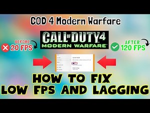 How to Fix COD 4 Modern Warfare Low FPS / Lagging issue 2023 {100% Working}