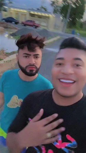 Outdoor Walks in Colorful T-Shirts at Dusk