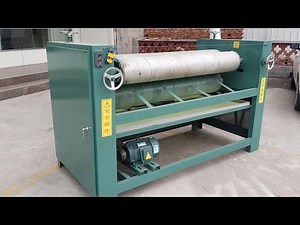 Plywood glue spreader machine/4 roller double sides gluing machine