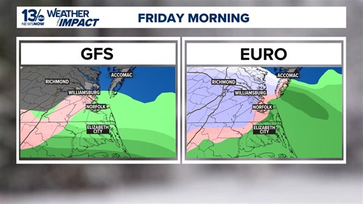 Weather Impact Alert for light snow and rain Friday morning