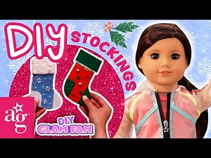 Holiday DIY🎄 Maritza & Ava DIY CUTE Christmas Stocking Stuffers!| GLAM FAM KNOWS HOW | American Girl