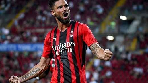 Football : revivez le premier doublé d'Olivier Giroud sous le maillot du Milan AC