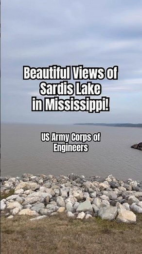 Beautiful Sardis Lake and Dam in Mississippi! #nature #travel #lakeview #travelmississippi #usarmy