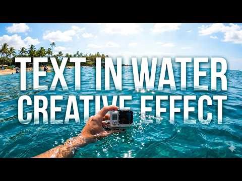 Create Realistic Water Blend Text Effect in Photoshop