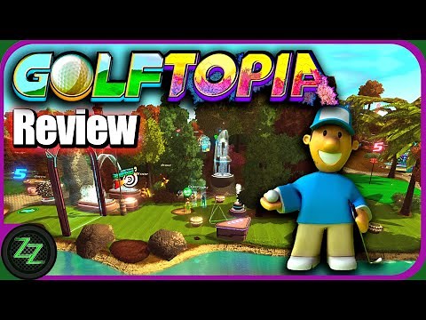 Golftopia Review - Test - A colourful SciFi golfer - SimGolf or SimTycoon? [German, many subtitles]
