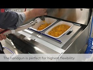 Unifiller depositors for the efficient production of Ready Meals, Cook and Chill, Convenience Food