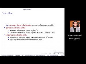 Lecture 8: Multicollinearity and Heteroskedasticity