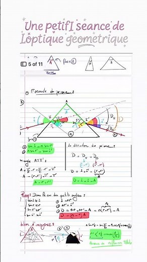 Cours - optique géométrique #physics