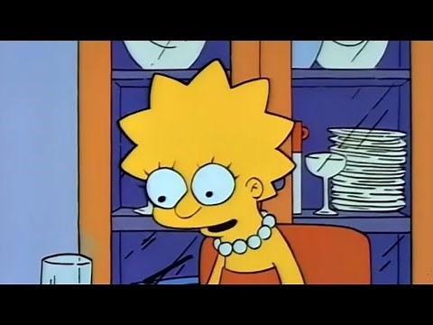 Lisa Simpson Staring At Her Plate
