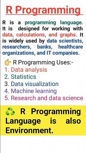 What is R Programming Language #rprogramming #r #shorts #itrecruitment #youtubeshorts