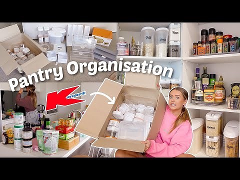 Pantry Organisation | Affordable Kmart Storage | BEFORE + AFTER 🤩