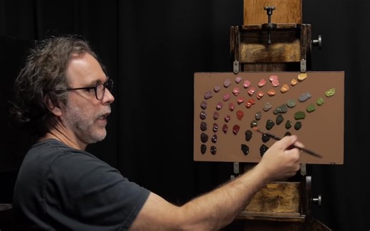 【油画教程】how I organize my palette 求字幕菌！！！