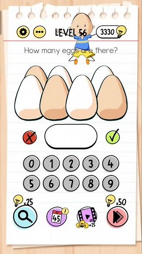 Brain Test – Level 56 Solution | All Answers & Walkthrough #BrainTest #PuzzleGame #Shorts