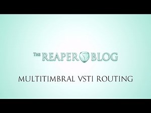 Multitimbral VSTi Routing