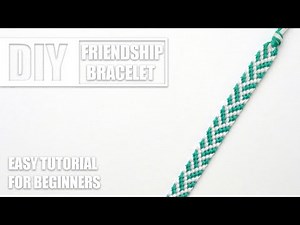 Stripe Line Zigzag Simple 2Colors Macrame Friendship Bracelets | Easy Tutorial for Beginner