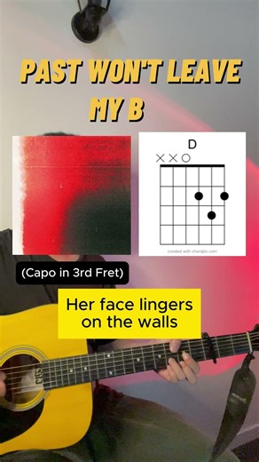 Past Won't Leave My Bed by Joji (Guitar Cover With Chord Diagrams)