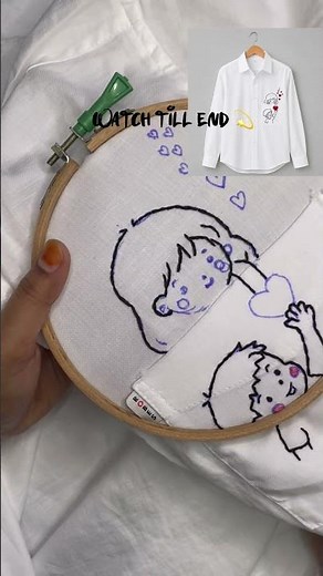 Custom Couple Hand Embroidery Shirt ❤️ | Matching Couple Embroidered T-Shirt