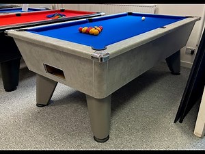 7ft Sterling Slate Bed UK Pool Table with a Concrete-effect Cabinet Finish