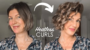 Easy Heatless Curls for Short Hair