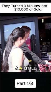 They Turned 3 Minutes Into $10,000 of Gold! #shortvideo