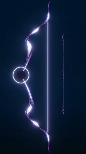 This Void Bow Pulls Reality Apart #blender #scifi