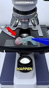 Gummy Worm Under Microscope Looks Scary! #Microscope #GummyWorm #ScienceShorts
