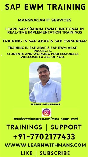 Master SAP EWM Fast Beginner to Expert | Mans Nagar | Learnwithmans
