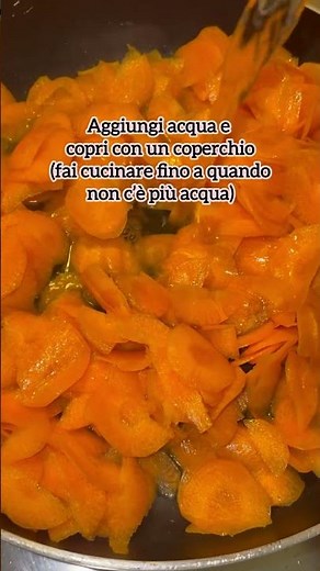 Carote in padella🥕 #carote #contornofacile #ricettesemplici #verdureinpadella #cucinaitaliana
