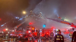 Large fire in DC at former firehouse under renovation