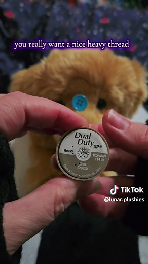 A tutorial on how to sew buttons over the eyes of your plushie or ESSA in order to give them the appearance of a button eyed plush! You do need basic sewing knowledge to do this. #plushie #essa #buttoneyes #buttoneyedplush #coraline #stuffedanimal #tutorial #sewing