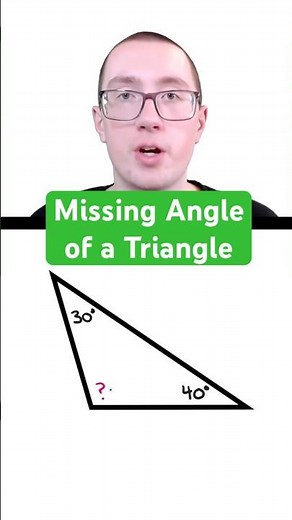 How to Find the Missing Angle of a Triangle!