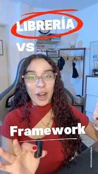 Librería VS Framework 2026 🚀 #desarrolloweb #programacion #develop #framework
