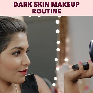 From foundation to lipstick this is everything you need to know about easy MAKEUP routine for DARK SKIN! | Glamrs