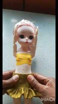 DIY doll dress making #origami