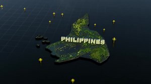 Philippines 3D Map With Animation