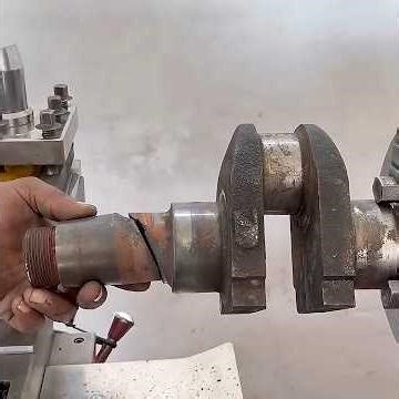 Precious process of repairing Broken 45 year Old Model Lister Engine Crankshaft…