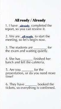 All Ready vs Already Difference | Common English Mistake Explained | Learn Correct Usage Fast Now