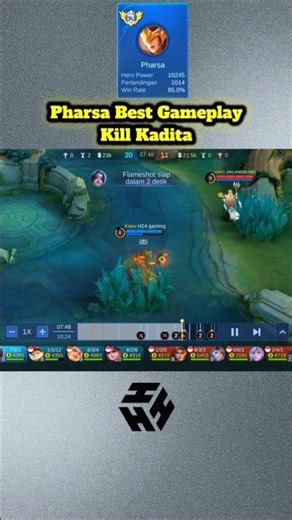 Pharsa Best Gameplay Pro Player Mobile Legends _ Part55 #pharsa #mlbb #mobilelegends #short #shorts