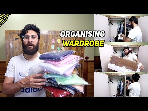HOW TO ORGANISE CLOTHES / WARDROBE | Men's Wardrobe Organisation Ideas | MY WARDROBE TOUR
