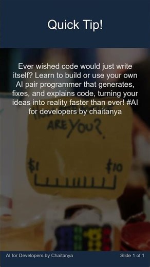 Ever wished code would just write itself? Learn to build or use your own AI pair programme #Shorts