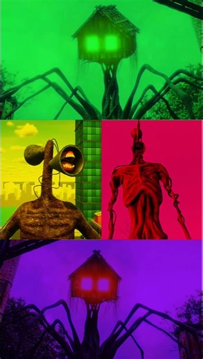 Siren Head vs House head Coffin DanceMegamix Colour Challenge Combo Song (Cover)#sirenhead #housemus