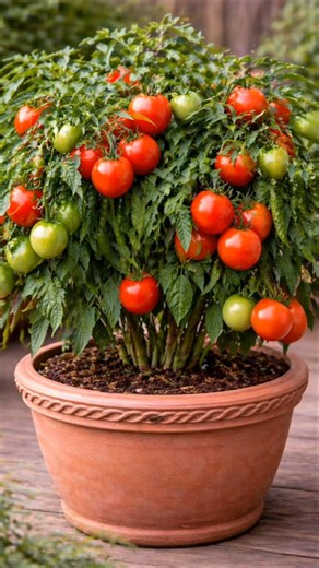🍅 Giant Tomato Plant in a Pot 😱🌿 | Balcony Gardening Magic! #shorts