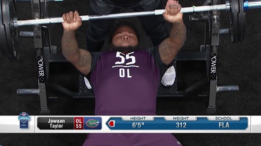 Best and notable bench press performances from 2019 combine