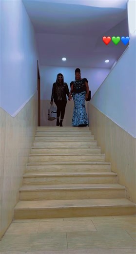 Stylish Staircase Walk with Trendy Outfits