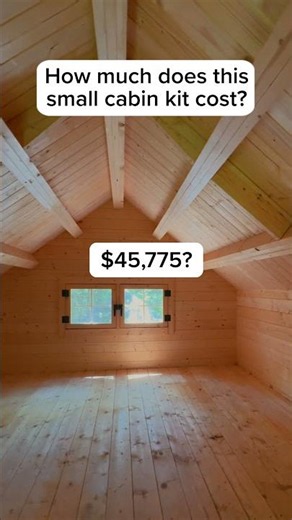 How much did YOU think it was? #bunkie #logcabin #extraspace #guesthouse #sheshed