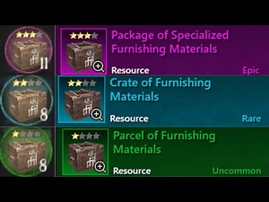 Opening 27 Furnishing Aptitude Crates - No Commentary - New World - Information in Video Description
